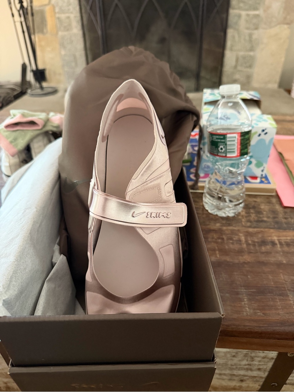 Nike Pink Metallic Tabi Flats - Picture 7 of 9